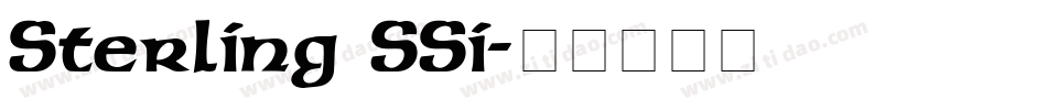 Sterling SSi字体转换